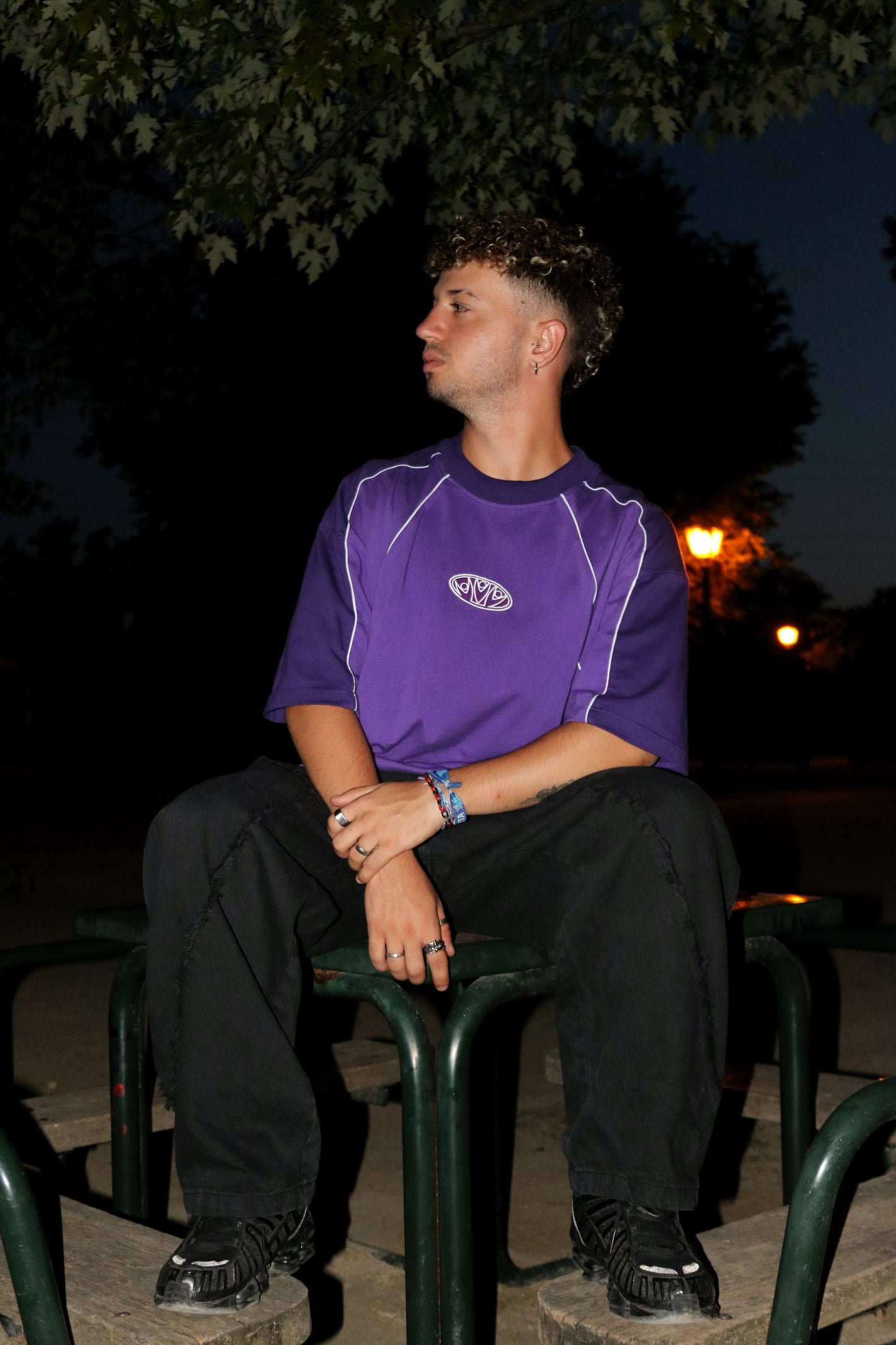 CAMISETA PURPLE BICOLOR 005